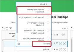 expense management dashboard radio button