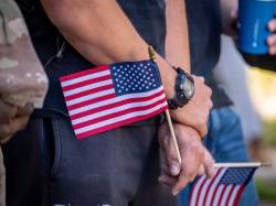 American Flag in Hand